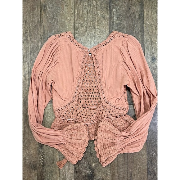 Free People Megan Crotchet Top - Picture 9 of 9